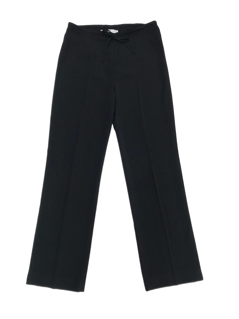 Pantalón Mango a la cintura, tela tipo sastre delgada con linda caída, pierna recta, cierre delantero y cinto regulable. Cintura 80cm. Precio original S/ 200