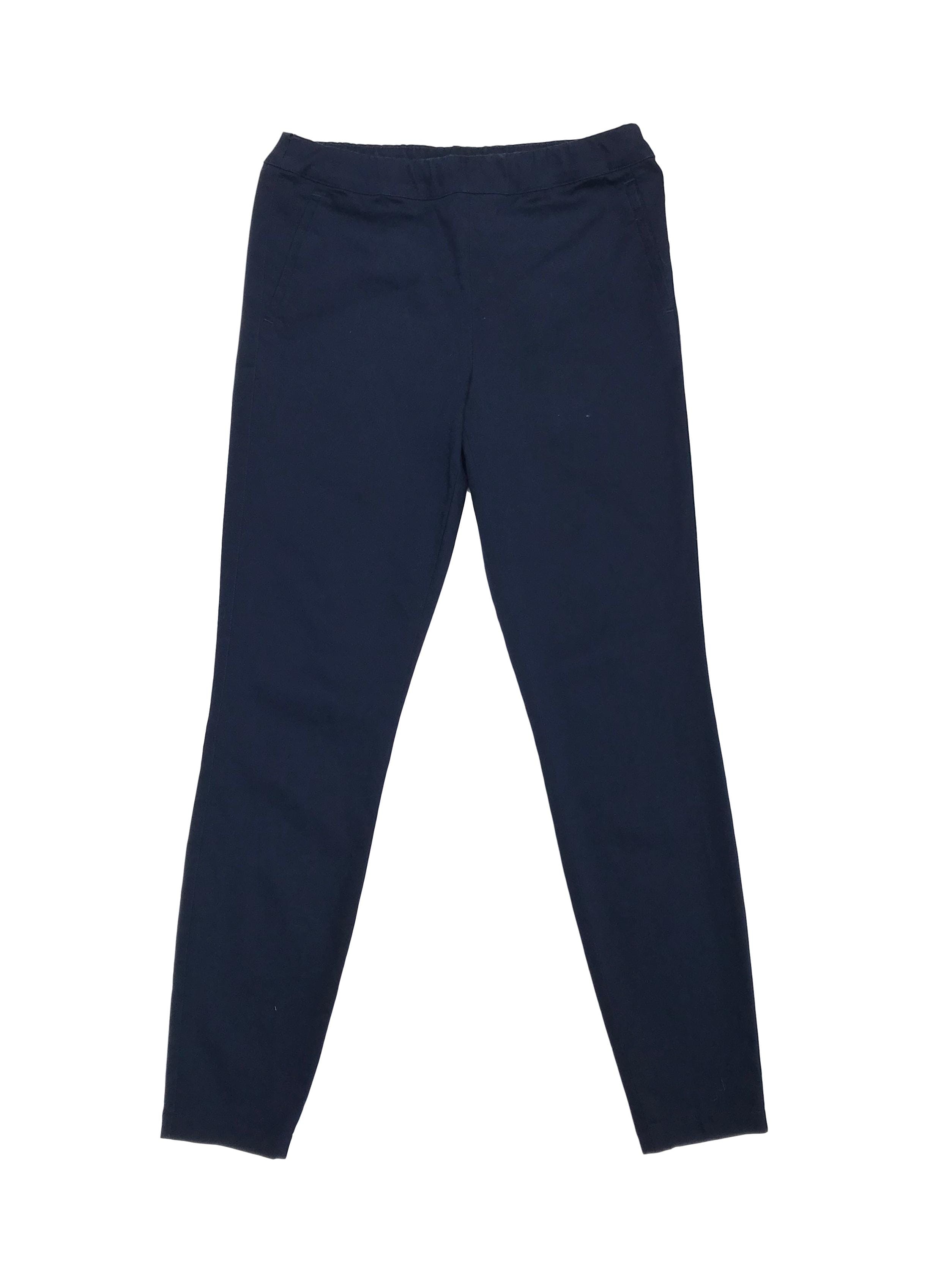 Pantalón estilo jogger formal azul. Precio original S/ 320