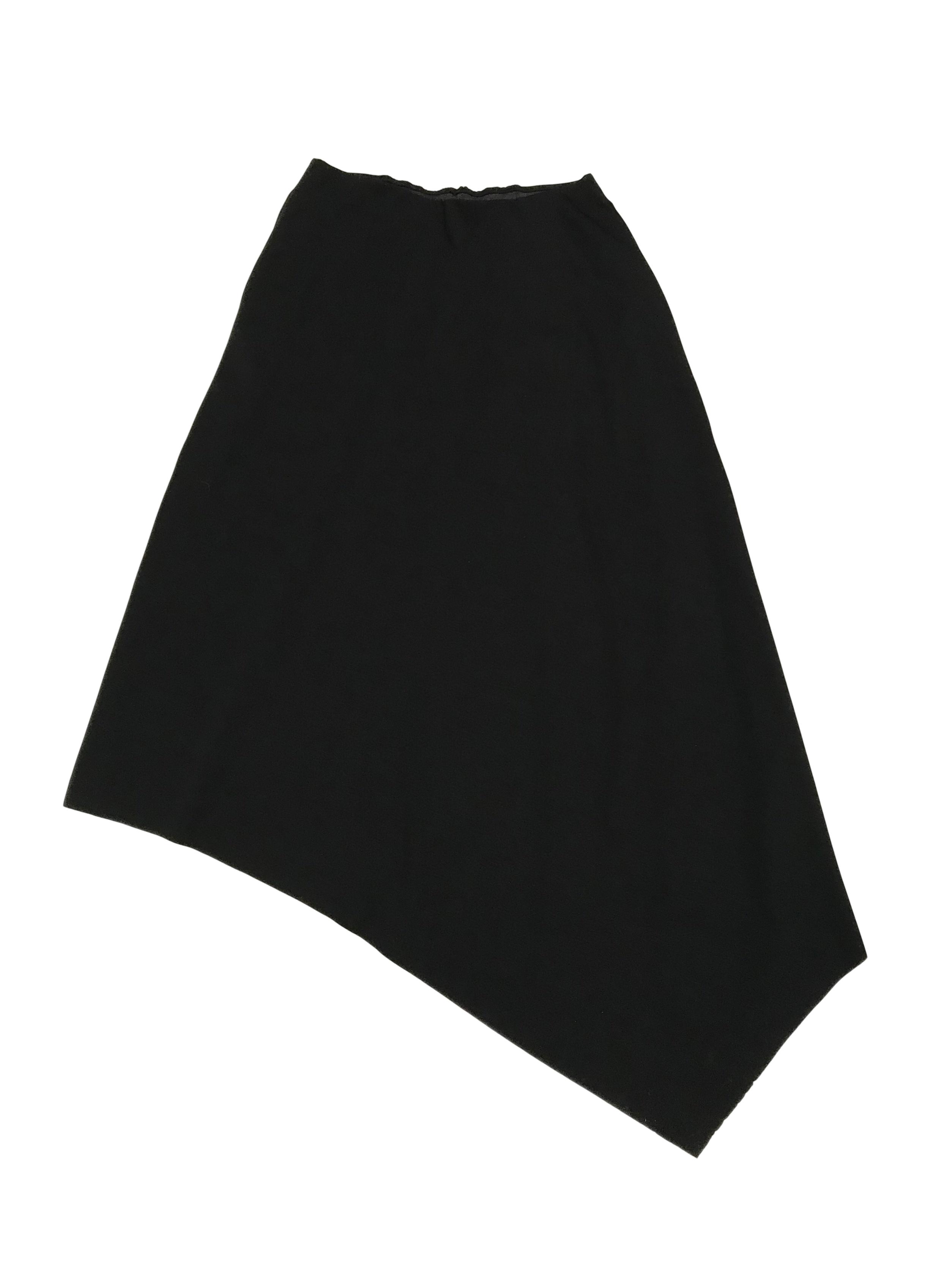 Falda COS larga asimétrica con elástico en la cintura (72cm sin estirar). Precio original S/ 350