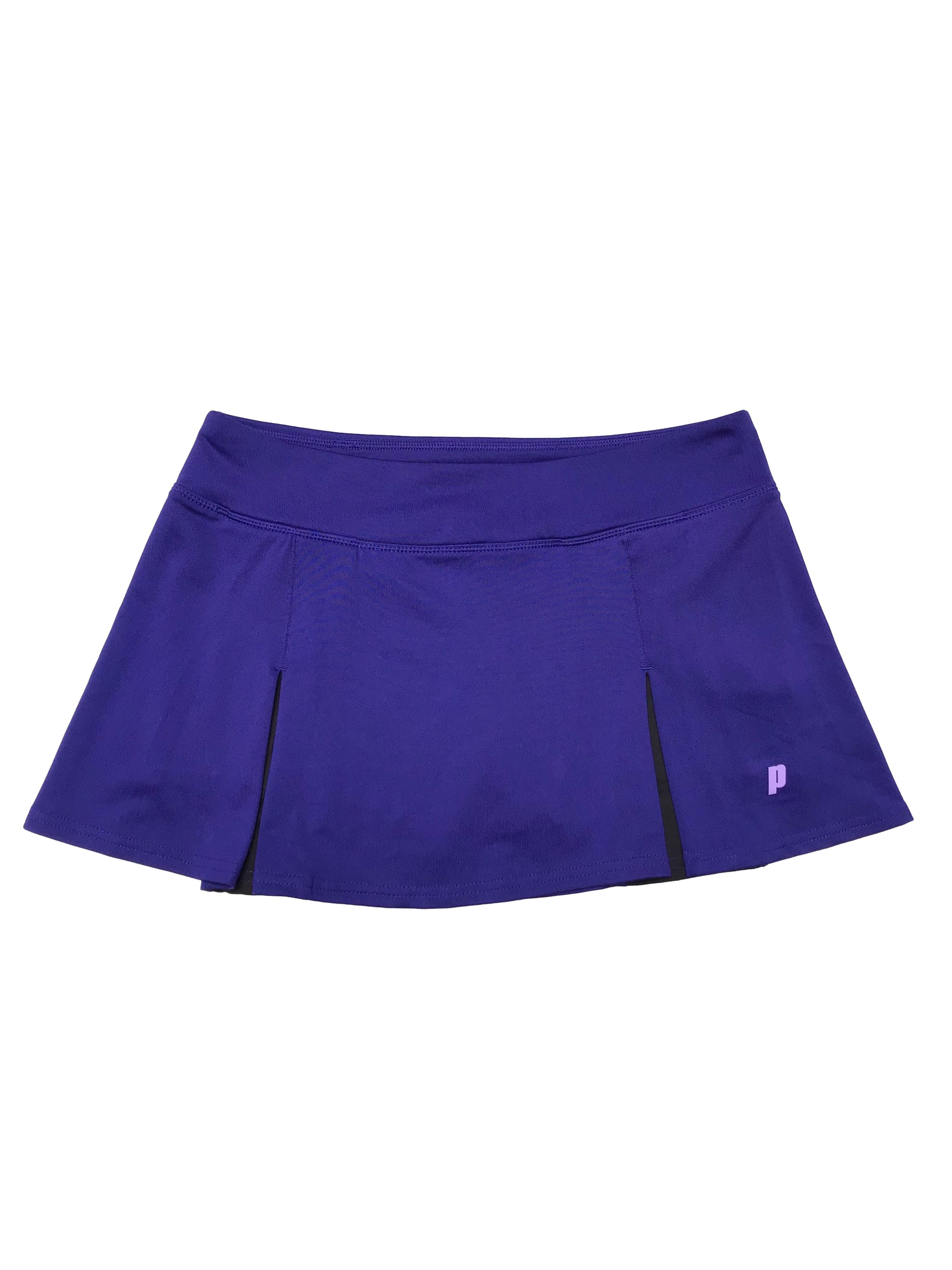 Falda de tennis Prince, con short interno, de lycra. Pretina 76cm sin estirar Largo 30cm