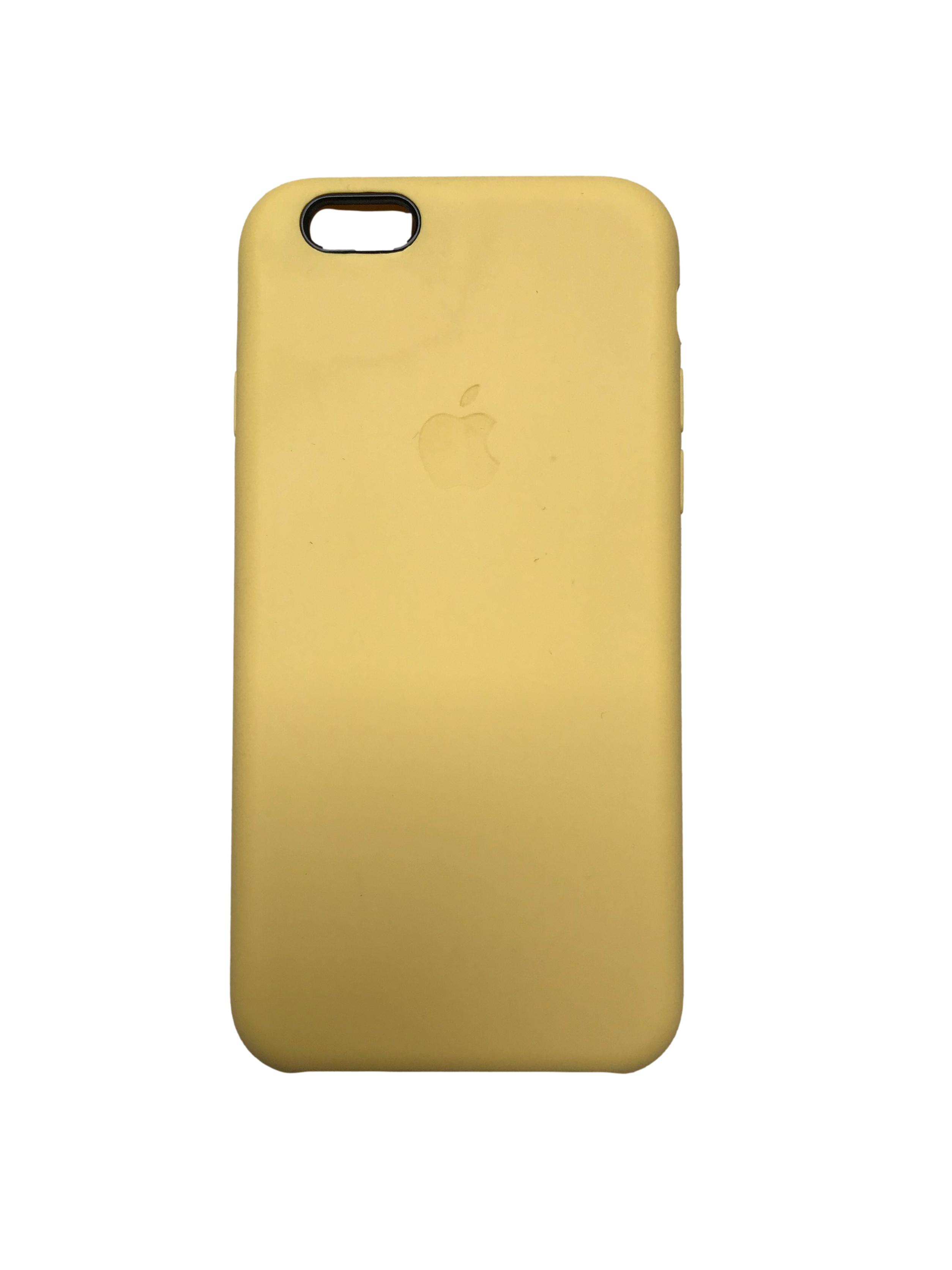 Case Iphone de silicona amarillla con interior agamuzado. Para iPhone 6 / 6s / 7 / 8 / SE