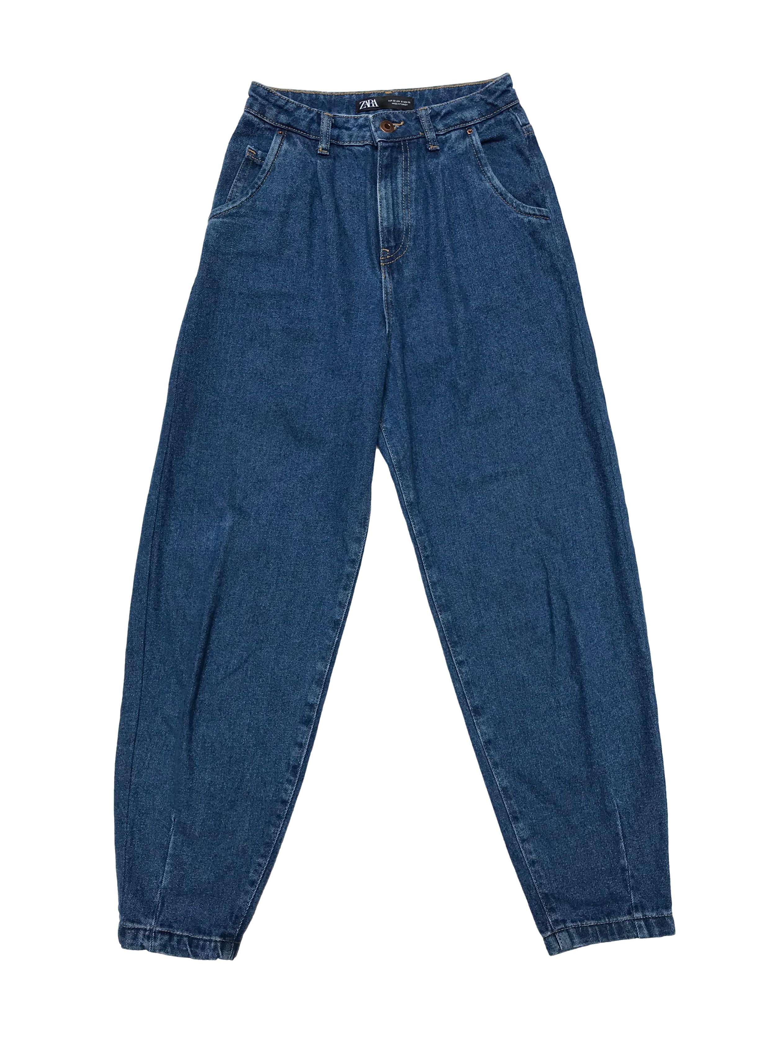 Slouchy jean Zara 100% algodón, tiro alto, modelo five pockets. Cintura 62cm Cadera 90cm Largo 98cm