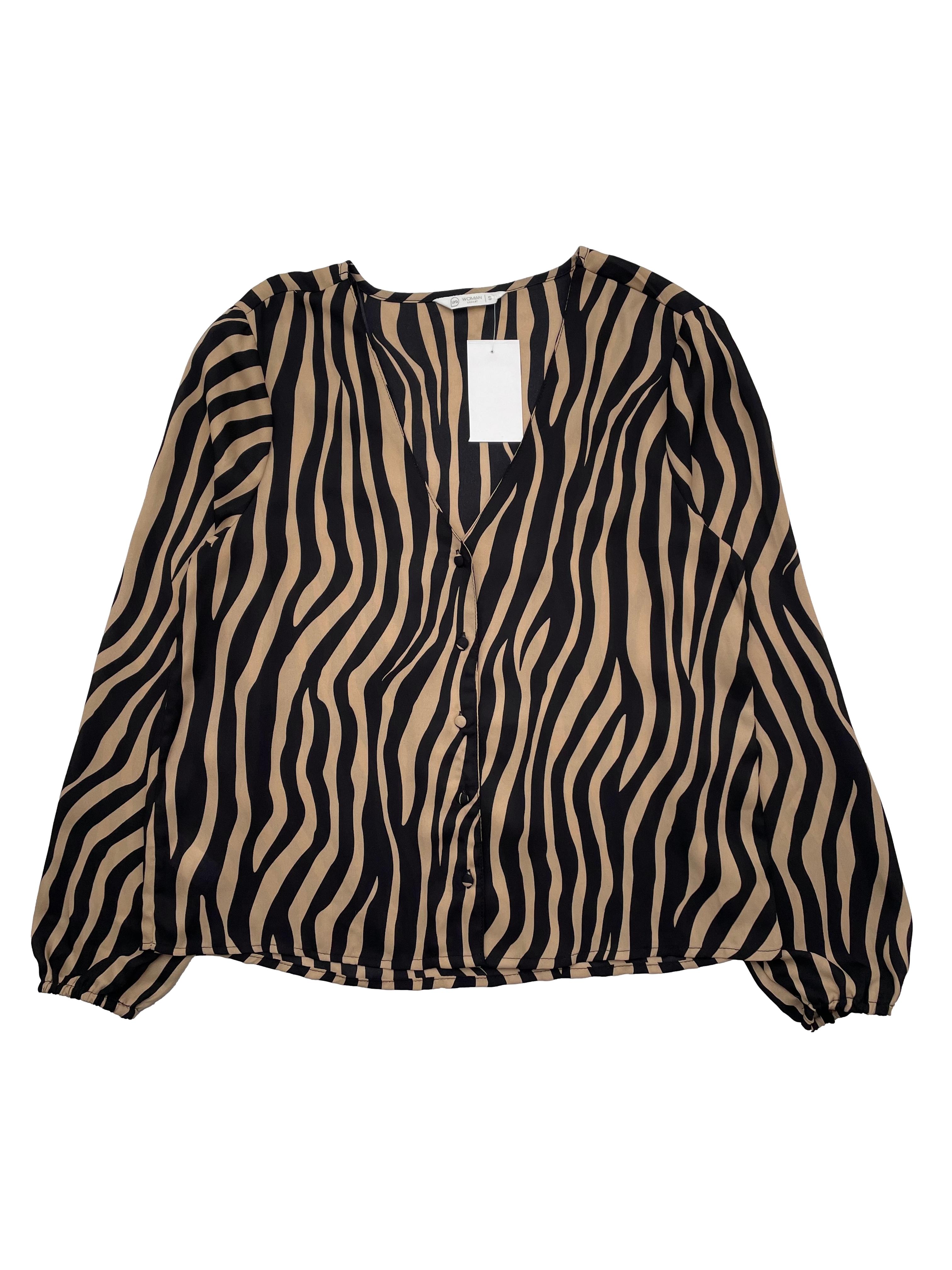 Blusa de 2024 gasa animal print